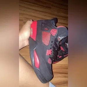 Jordan | Shoes | Jordan 4 Red Thunder Size 3 For Sale 225  display picture 1